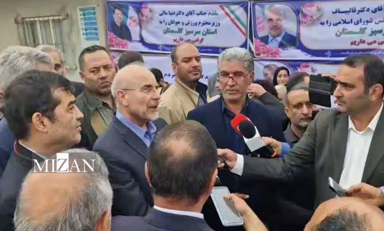بازدید قالیباف از پروژه ساخت ورزشگاه سرپوشیده ۶ هزار نفری گرگان