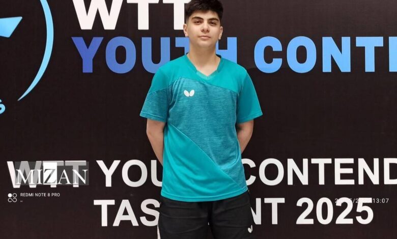 تنیس روی میز کانتدر تاشکند| صعود مقتدرانه لرستانی از مرحله گروهی