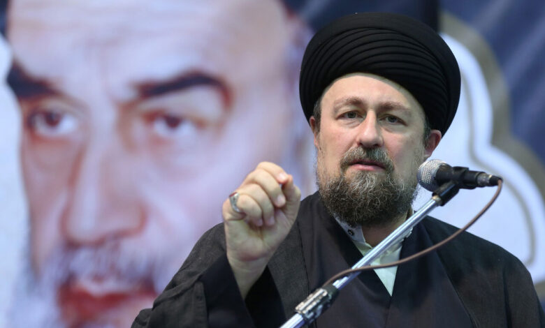 سید حسن خمینی : جمهوری اسلامی ایران در شرایط کنونی با مبنایی عقلانی تصمیم به مذاکره گرفت