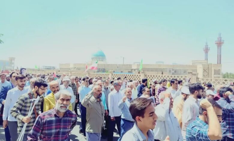 محکومیت جنایات اسرائیل در جمعه‌های خشم خراسان جنوبی 