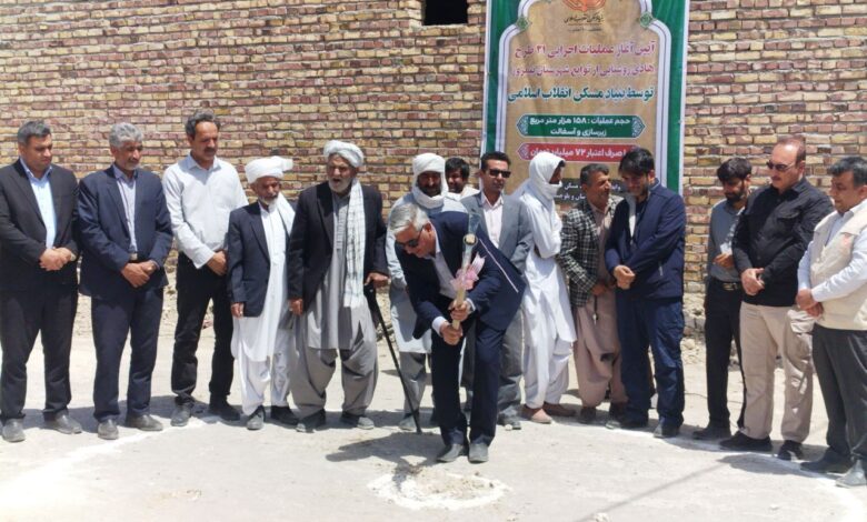 آغاز نهضت آسفالت و عملیات اجرایی ۲۱ طرح هادی روستایی در شهرستان نیمروز