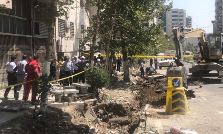 اطلاعیه وزارت نیرو به دنبال شکستگی لوله آب در تجریش