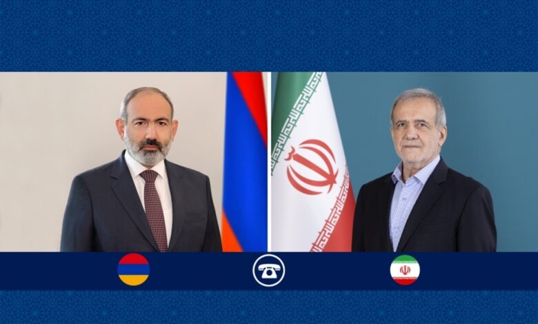 تاکید پزشکیان و پاشینیان بر تعمیق روابط دوجانبه ایران و ارمنستان