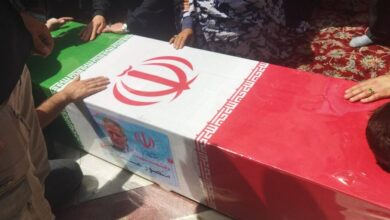 خاکسپاری پنج شهید اقتدار در امامزاده صالح تهران