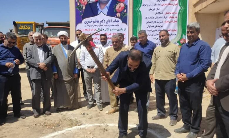 عملیات احداث استخر سرپوشیده در شادگان آغاز شد