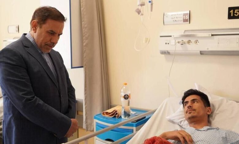 عیادت معاون قوه قضاییه از مجروحان حملات رژیم صهیونیستی