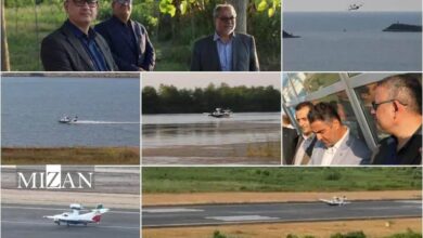 پرواز آزمایشی هواپیمای آب‌نشین در گیلان انجام شد