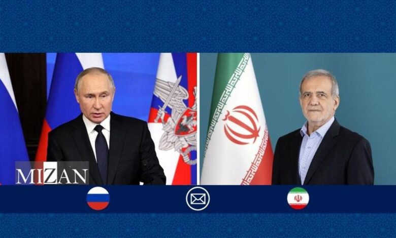 پیام تبریک پزشکیان به رئیس جمهور فدراسیون روسیه