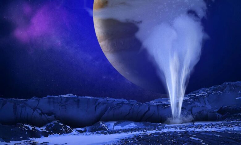 کشف اقیانوسی پنهان زیر سطح قمر اروپا