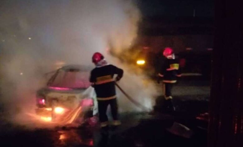 آتش سوزی یک دستگاه خودرو در یزد مهار شد