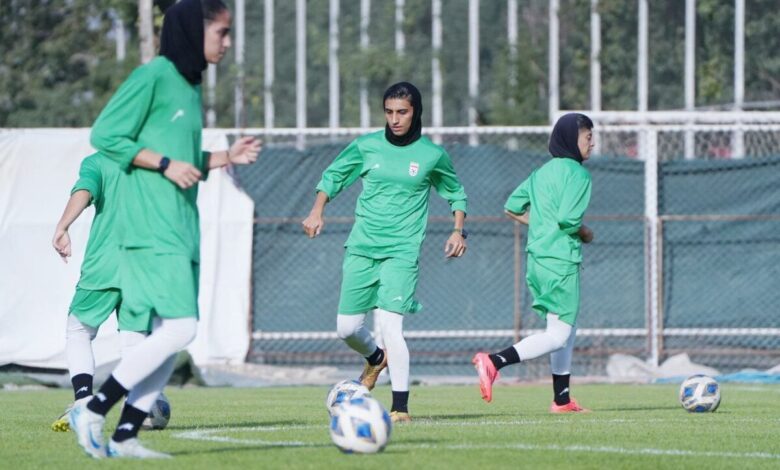 برگزاری آخرین تمرین تیم ملی فوتبال بانوان پیش از اعزام به مشهد