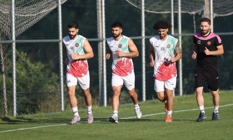 تمرین پرفشار تراکتور در اردوی ترکیه برگزار شد