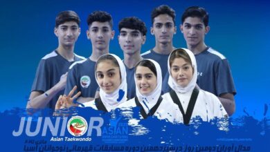 تکواندو نوجوانان آسیا| ۸ مدال رنگارنگ دختران و پسران ایران در روز دوم