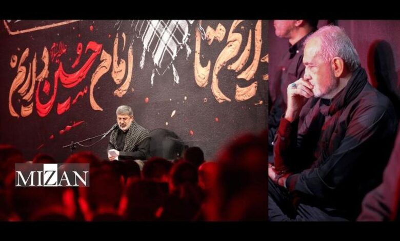 حضور رئیس جمهور در مراسم عزاداری شب پنجم محرم