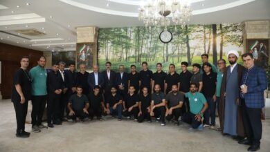 دیدار صمیمی تاج با اعضای تیم ملی فوتبال نابینایان کشور