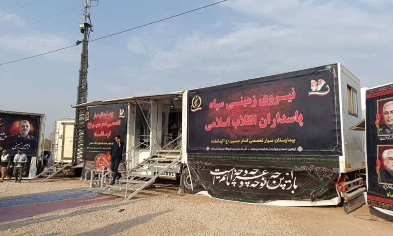 افتتاح بیمارستان فوق تخصصی صحرایی در مرز خسروی