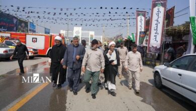 بازدید فرمانده قرارگاه حمزه سیدالشهداء از مواکب اربعین در مرز‌های باشماق و تمرچین