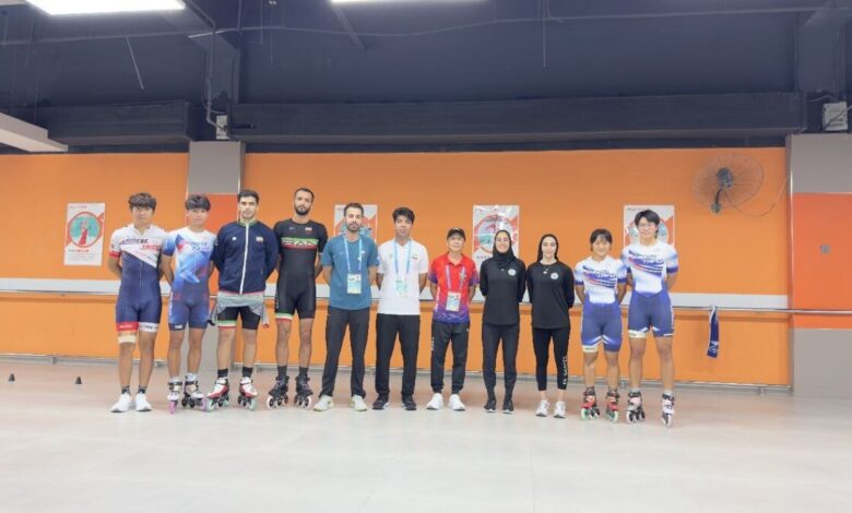 برگزاری تمرین مشترک اسکیت بازان ایران و چین تایپه در چنگدو