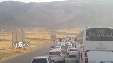 ترافیک سنگین وسایل نقلیه در برخی از محور‌های اربعینی کشور