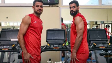 تمرین بدنسازی پرسپولیس در دو گروه