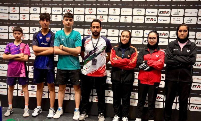 صعود نوجوانان تنیس‌روی‌میز ایران به جدول حذفی رقابت‌های زیر ۱۷ سال کانتندر اردن