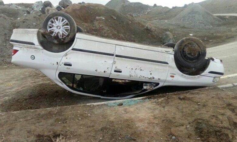واژگونی سمند در قزوین با چهار کشته و مصدوم