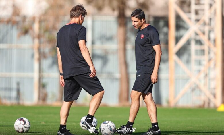 تمرین دوشنبه پرسپولیس در نوبت عصر برگزار شد