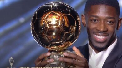 توپ طلا به دمبله رسید