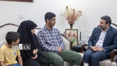 دیدار سخنگوی شورای نگهبان با خانواده شهید ناظر «محمدرضا زندی»