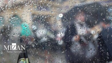 باران و وزش باد در استان‌های شمالی کشور 