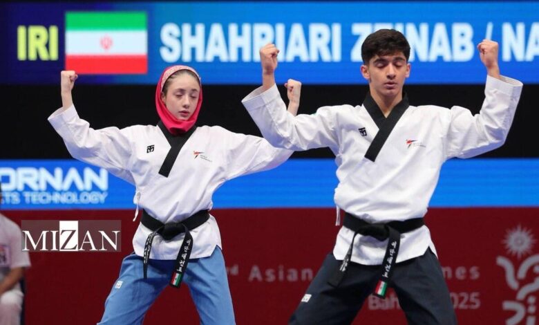 بازی‌های آسیایی جوانان| سومین طلای کاروان ایران برای تیم میکس پومسه