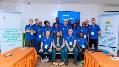 تدریس هادی رضایی در دوره مربیگری پاراوالیبال جهانی در رواندا