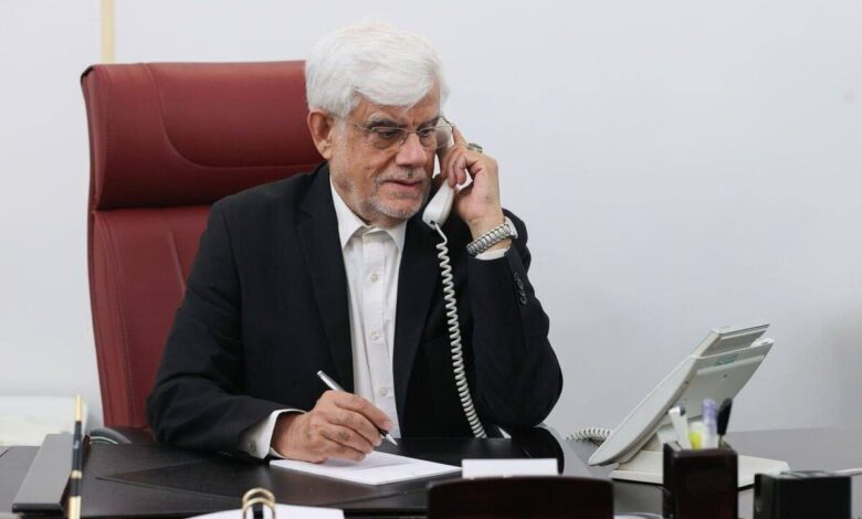 تماس‌ تلفنی عارف با استاندار لرستان، رئیس جمعیت هلال احمر و رئیس ستاد مدیریت بحران کشور در پی حادثه سقوط بالگرد هلال‌احمر