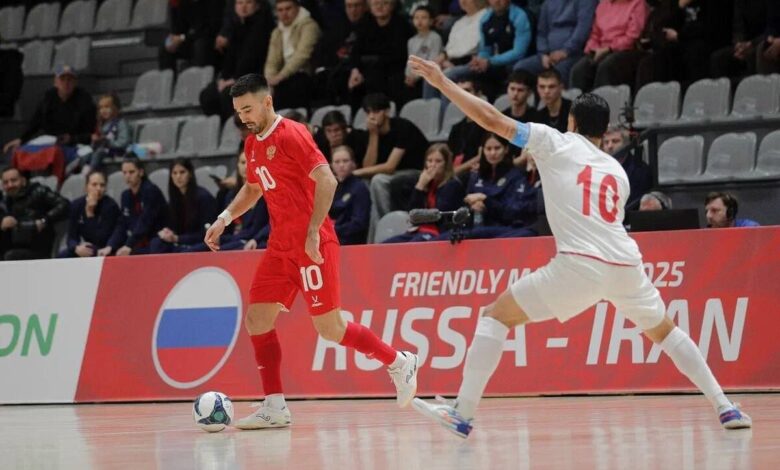 شکست تیم ملی فوتسال ایران برابر روسیه