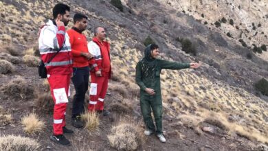 نجات یک فرد مفقودی در کوهستان سرخه