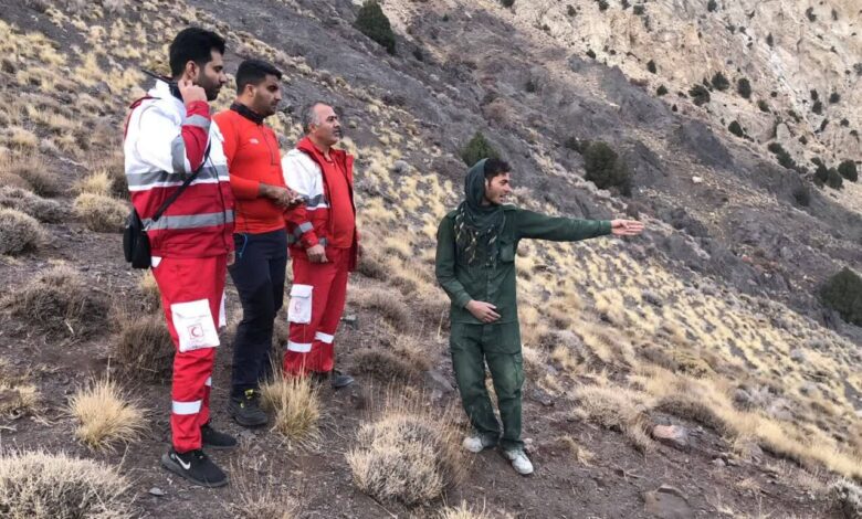 نجات یک فرد مفقودی در کوهستان سرخه