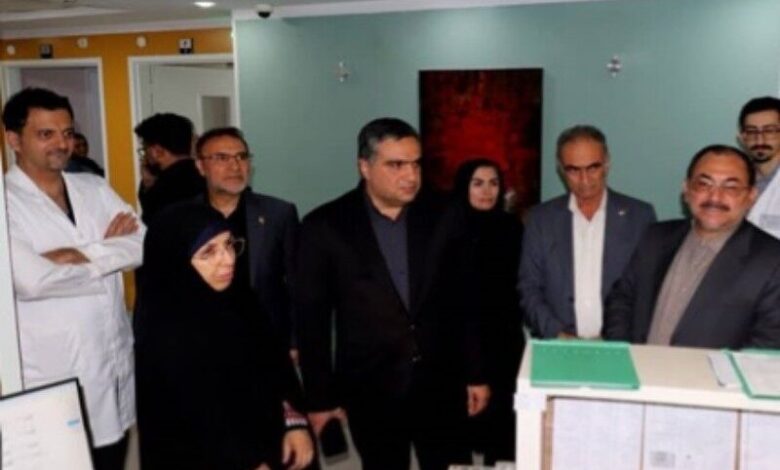 بازدید اعضای کمیسیون بهداشت و درمان مجلس از بیمارستان شهید هاشمی نژاد