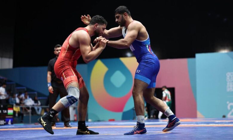 بازی‌های کشور‌های اسلامی| صعود ساروی و هدایتی به فینال مسابقات کشتی فرنگی