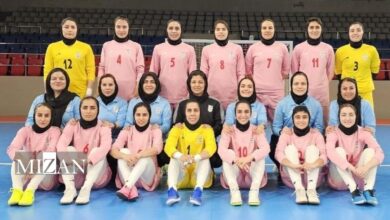 برگزاری آخرین تمرین تیم ملی فوتسال زنان پیش از جدال با ایتالیا