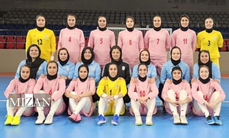 برگزاری آخرین تمرین تیم ملی فوتسال زنان پیش از جدال با ایتالیا