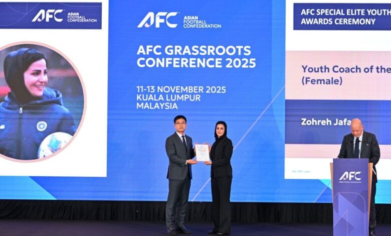 زهره جعفری مربی زن جوان سال آسیا ۲۰۲۵ شد