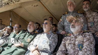 مانور پهپادی یگان سجیل با حضور فرمانده کل سپاه