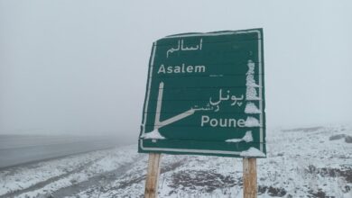 ارتفاعات گیلان سفید پوش شد| فیلم