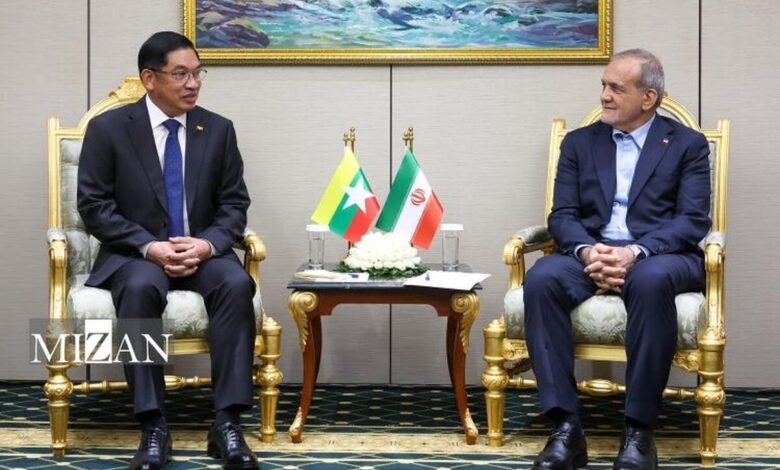 پزشکیان: تصویر روشنی از ظرفیت‌های همکاری میان ایران و میانمار وجود دارد