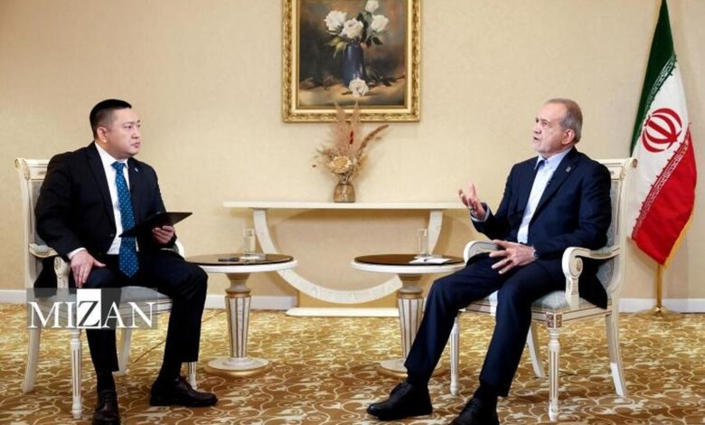 پزشکیان: گسترش و تعمیق روابط ایران و قزاقستان به نفع دو کشور و منطقه است